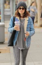 LILY COLLINS Leaves a Gym in West Hollywood 02/08/2017