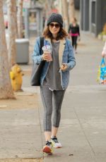 LILY COLLINS Leaves a Gym in West Hollywood 02/08/2017