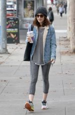 LILY COLLINS Leaves a Gym in West Hollywood 02/08/2017