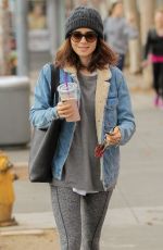LILY COLLINS Leaves a Gym in West Hollywood 02/08/2017