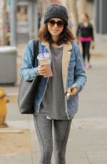 LILY COLLINS Leaves a Gym in West Hollywood 02/08/2017