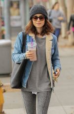 LILY COLLINS Leaves a Gym in West Hollywood 02/08/2017