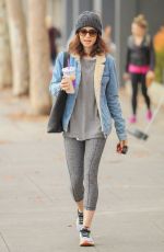 LILY COLLINS Leaves a Gym in West Hollywood 02/08/2017