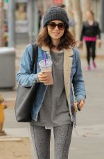 LILY COLLINS Leaves a Gym in West Hollywood 02/08/2017