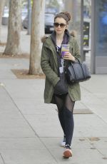 LILY COLLINS Out and About in Beverly Hills 02/05/2017