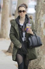 LILY COLLINS Out and About in Beverly Hills 02/05/2017