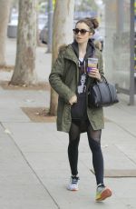 LILY COLLINS Out and About in Beverly Hills 02/05/2017
