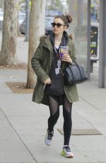 LILY COLLINS Out and About in Beverly Hills 02/05/2017
