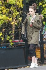 LILY COLLINS Out and About in West Hollywood 02/19/2017