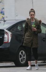 LILY COLLINS Out and About in West Hollywood 02/19/2017