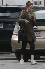 LILY COLLINS Out and About in West Hollywood 02/19/2017