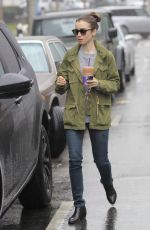 LILY COLLINS Out for Coffee in Beverly Hills 02/03/2017