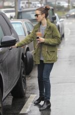 LILY COLLINS Out for Coffee in Beverly Hills 02/03/2017
