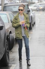 LILY COLLINS Out for Coffee in Beverly Hills 02/03/2017