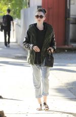 LILY COLLINS Out in Beverly Hills 02/12/2017