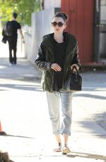 LILY COLLINS Out in Beverly Hills 02/12/2017