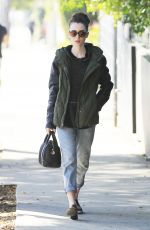 LILY COLLINS Out in Beverly Hills 02/12/2017