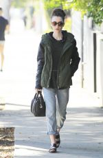 LILY COLLINS Out in Beverly Hills 02/12/2017