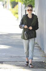 LILY COLLINS Out in Beverly Hills 02/12/2017