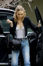 LILY-ROSE DEPP Arrives at a Studio in Los Angles 02/07/2017