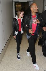 LILY-ROSE DEPP at LAX Airport in Los Angeles 02/21/2017