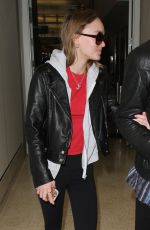 LILY-ROSE DEPP at LAX Airport in Los Angeles 02/21/2017