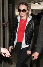 LILY-ROSE DEPP at LAX Airport in Los Angeles 02/21/2017