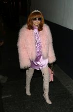 LINDA RAMONE Night Out in Los Angeles 02/02/2017