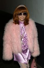 LINDA RAMONE Night Out in Los Angeles 02/02/2017