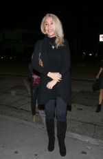 LINDA THOMPSON Out for Dinner in West Hollywood 02/21/2017