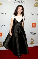 LORDE at Clive Davis Pre-grammy Party in Los Angeles 02/11/2017