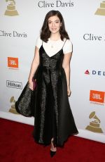 LORDE at Clive Davis Pre-grammy Party in Los Angeles 02/11/2017