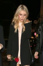 LOTTIE MOSS Leaves Cirque Le Soir in London 02/21/2017
