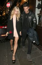 LOTTIE MOSS Leaves Cirque Le Soir in London 02/21/2017