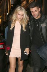 LOTTIE MOSS Leaves Cirque Le Soir in London 02/21/2017