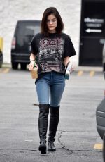 LUCY HALE in Tight Jeans Out in Studio City 02/10/2017