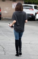 LUCY HALE in Tight Jeans Out in Studio City 02/10/2017