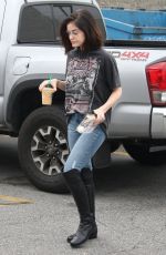 LUCY HALE in Tight Jeans Out in Studio City 02/10/2017