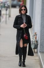 LUCY HALE Out for Coffee in West Hollywood 02/21/2017