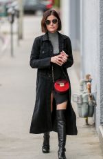 LUCY HALE Out for Coffee in West Hollywood 02/21/2017