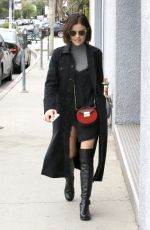 LUCY HALE Out for Coffee in West Hollywood 02/21/2017
