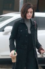 LUCY HALE Out for Coffee in West Hollywood 02/21/2017