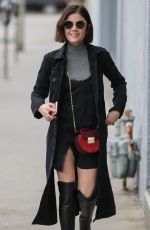 LUCY HALE Out for Coffee in West Hollywood 02/21/2017