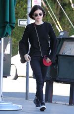 LUCY HALE Out for Iced Green Tea in Studio City 02/23/2017