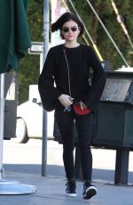 LUCY HALE Out for Iced Green Tea in Studio City 02/23/2017