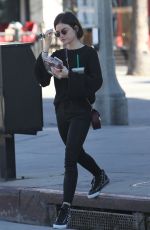 LUCY HALE Out for Iced Green Tea in Studio City 02/23/2017