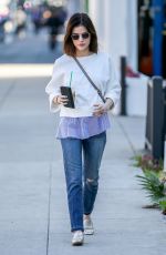 LUCY HALE Out in Beverly Hills 01/31/2017