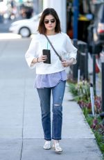 LUCY HALE Out in Beverly Hills 01/31/2017