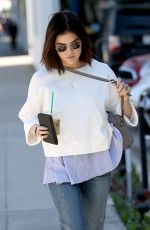 LUCY HALE Out in Beverly Hills 01/31/2017