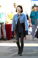LUCY HALE Shopping at a Flea Market in Los Angeles 02/19/2017